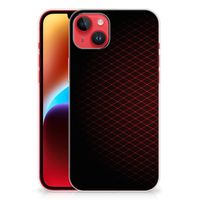 iPhone 14 Plus TPU bumper Geruit Rood - thumbnail