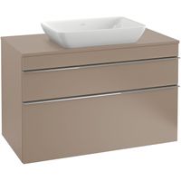 Villeroy & Boch Venticello semi inbouw opzetwastafel zonder kraangat 55x36cm met overloop wit 41135501