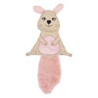 JACK AND VANILLA, Duurzaam pluche konijn voor honden en katten, stimuleert het speelinstinct, gemakkelijk te reinigen, maat 40 cm, heldere kleur, voor alle rassen