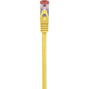 Renkforce RF-5191076 RJ45 Netwerkkabel, patchkabel CAT 6 S/FTP 10.00 m Geel Snagless, Vergulde steekcontacten, Vlambestendig 1 stuk(s)