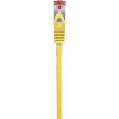 Renkforce RF-5372560 RJ45 Netwerkkabel, patchkabel CAT 6 S/FTP 3.00 m Geel Snagless, Vergulde steekcontacten, Vlambestendig 1 stuk(s)