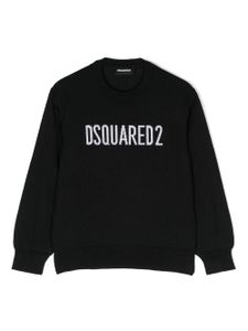 DSQUARED2 KIDS pull à logo imprimé - Noir