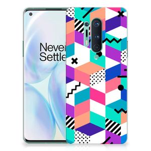 OnePlus 8 Pro TPU Hoesje Blokken Kleurrijk