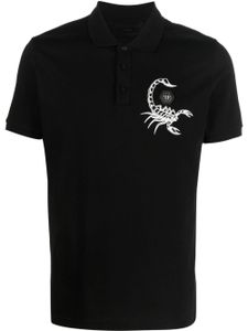 Philipp Plein polo à imprimé graphique - Noir