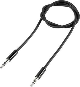 SpeaKa Professional SP-7870040 Jackplug Audio Aansluitkabel [1x Jackplug male 3,5 mm - 1x Jackplug male 3,5 mm] 0.50 m Zwart SuperSoft-mantel