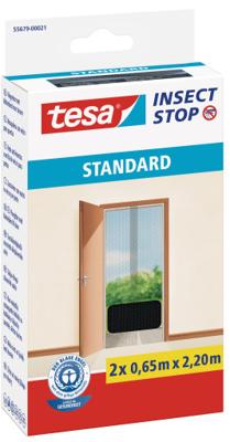 tesa STANDARD Vliegenhor voor deur (b x h) 650 mm x 2200 mm Antraciet 1 stuk(s)