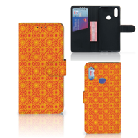 Samsung Galaxy A10s Telefoon Hoesje Batik Oranje
