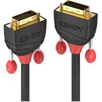 Lindy 36251 1m DVI-D DVI-D Zwart, Rood DVI kabel