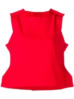 Comme Des Garçons Pre-Owned top évasé sans manches - Rouge