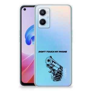 OPPO A96 | OPPO A76 Silicone-hoesje Gun Don't Touch My Phone