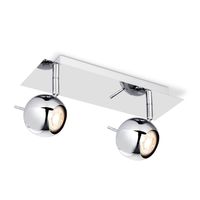 Light depot - LED opbouwspot Bollo 2 lichts - 32 cm - chroom - Outlet