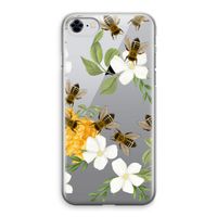 No flowers without bees: iPhone 8 Transparant Hoesje - thumbnail