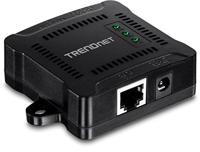 TRENDnet Gigabit PoE-splitter, 1 x Gigabit PoE-ingangspoort, 1 x Gigabit-uitgangspoort, tot 100 m, ondersteunt 5V, 9V, 12V-apparaten, 802.3af PoE-compatibel, PoE-voeding, zwart, TPE-104GS