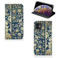 Apple iPhone 11 Smart Cover Beige Flowers - thumbnail