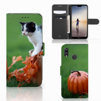 Huawei P20 Lite Telefoonhoesje met Pasjes Kitten - thumbnail