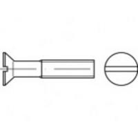 TOOLCRAFT TO-5361387 Verzonken schroeven M2,5 8 mm Sleuf RVS A4 1000 stuk(s)