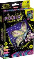 PIXELO - Pixelo Phospho 2D Navulling - 10 nieuwe 2D Illustraties om te maken - Glow in the Dark met Fosforescerende Gel - Creatieve Activiteit voor Kinderen - Compatibel met Pixelo Electronic