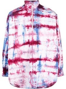 Comme Des Garçons Pre-Owned chemise tie-dye à col montant (années 2000) - Violet