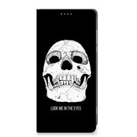 Mobiel BookCase Motorola Moto G84 Skull Eyes