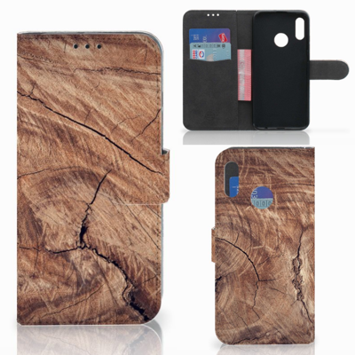 Huawei P Smart 2019 Book Style Case Tree Trunk