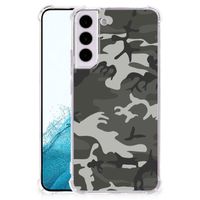 Samsung Galaxy S22 Doorzichtige Silicone Hoesje Army Light - thumbnail