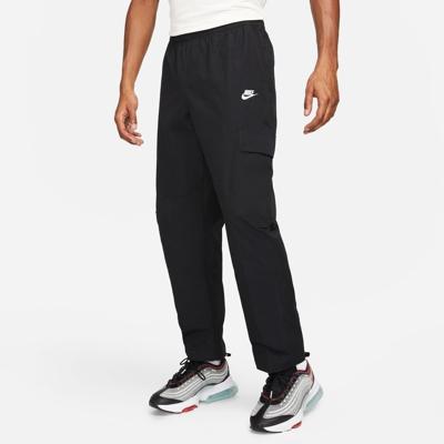 Nike Cargobroek Club Woven - Zwart/Wit Nike Cargobroek Club Woven - Zwart/Wit