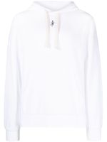 JW Anderson Anchor-embroidered hoodie - Blanc - thumbnail