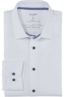 OLYMP Luxor 24/Seven Dynamic Flex Modern Fit Jersey shirt wit, Effen