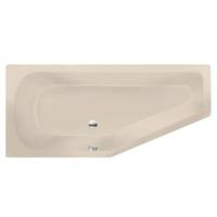 Ligbad Inbouw Xenz Lagoon Compact Vijfhoek Links 75x170x45cm Acryl Creme Mat met Poten