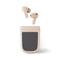 Urbanista Phoenix Hybride Active Noise Cancelling Wireless Earbuds op zonne-energie met oneindige speeltijd, Bluetooth Multipoint In-Ear Headphones, zelfopladende draadloze oplader, Woestijnroos