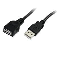 StarTech.com 1,8 m USB 2.0 A verlengkabel, stekker/bus, USB-verlenging, zwart