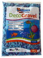 Superfish Deco Grind Mix Blauw 1kg - Neonkleurig Aquariumgrind, Veilig en Levendig