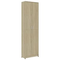 vidaXL Gangkast 55x25x189 cm bewerkt hout sonoma eikenkleurig