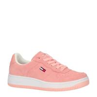 Tommy Jeans Pastel suède sneakers roze