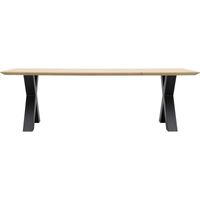 Eettafel Conroe met metalen X-poot