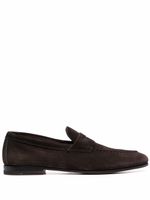 Santoni mocassins en daim Door - Marron