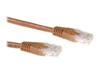 Verbindingskabel - RJ-45 (M) naar RJ-45 (M) - 20 m - UTP - CAT 6a - bruin, RAL 8023