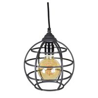 Urban Interiors hanglamp Globe 1-lichts Ø19 - Vintage Black - thumbnail