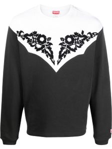 Kenzo sweat à fleurs - Noir