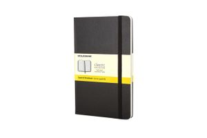 Notitieboek Moleskine pocket 90x140mm ruit 5x5mm hard cover zwart