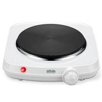 Silva Homeline EK 1018 Enkele kookplaat, 1500 W, wit, hittebestendige lak, kookplaat 18 cm