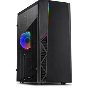 Inter-Tech B-02 RGB Tower PC-behuizing Zwart