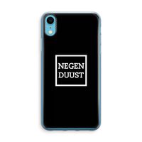 Negenduust black: iPhone XR Transparant Hoesje