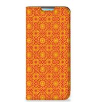 Xiaomi Redmi 10 Hoesje met Magneet Batik Oranje