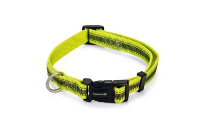Beeztees Cabo - Halsband Hond - Nylon - Geel - 35-50 Cm