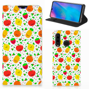 Huawei P30 Lite New Edition Flip Style Cover Fruits