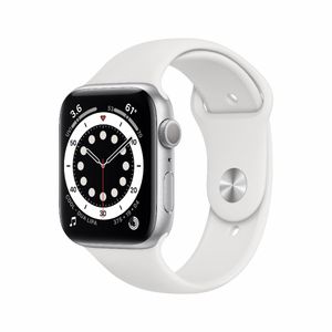 Refurbished Apple Watch Series 6 cellular 44mm Wit Als nieuw