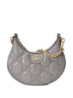 Gucci petit sac porté épaule matelassé GG - Gris - thumbnail