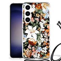 Case voor Samsung Galaxy S24 Dark Flowers