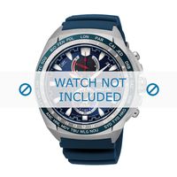 Horlogeband Seiko V195-0AB0 / SSC489P1 / R034011J0 Rubber Blauw 22mm - thumbnail